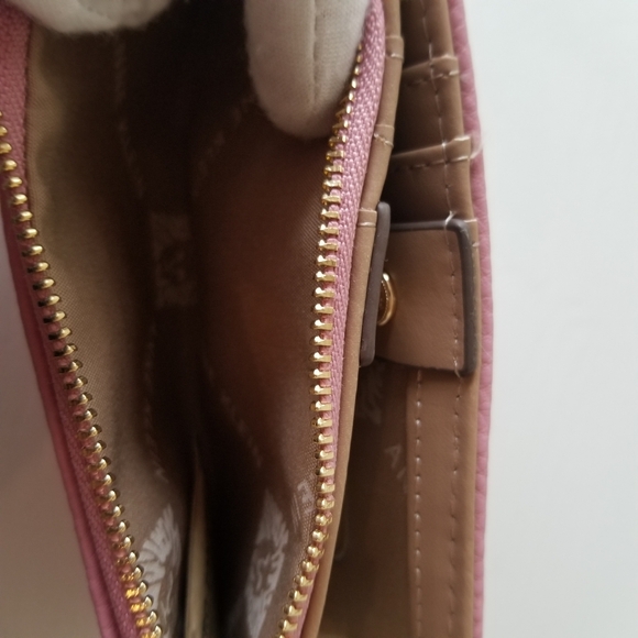 Anne Klein Pink Bi-fold Wallet Wristlet - Picture 9 of 9
